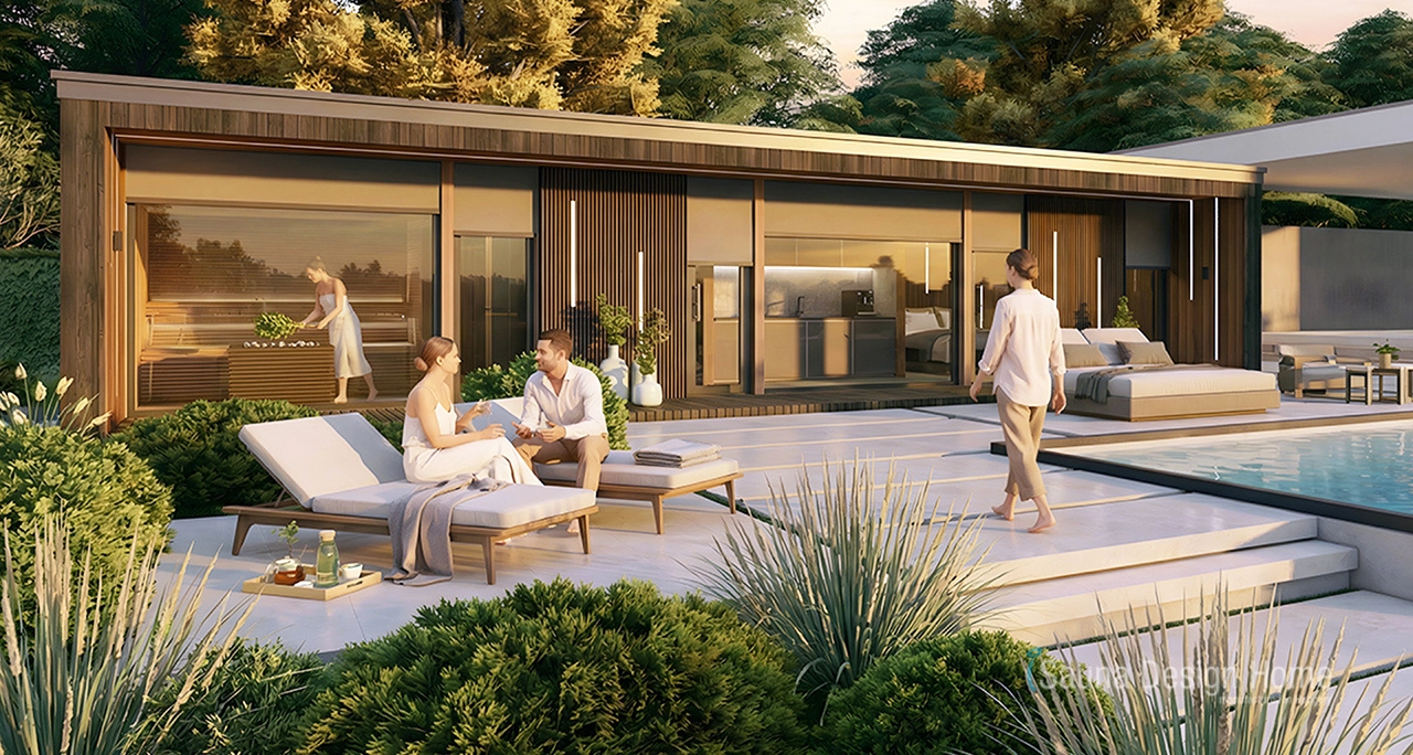 Tiny house, prémiový wellness únik so saunou