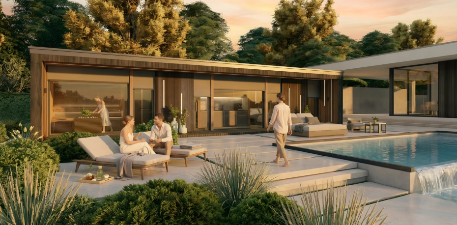 Joy rodina- Celoročný prémiový wellness dom so saunou