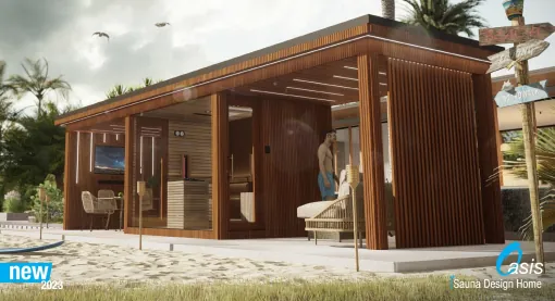 4-sezónny modulárny saunový dom Oasis - 2023 - iSauna Design