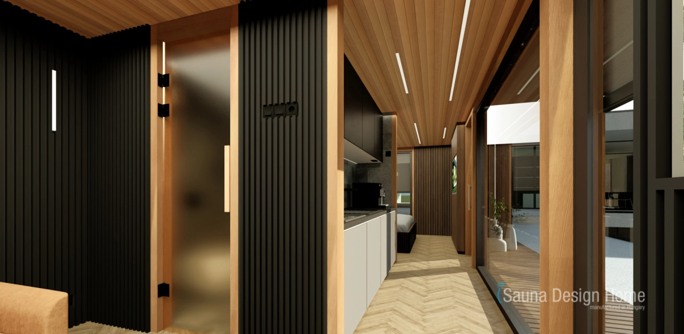 Tiny house, prémiový wellness únik so saunou