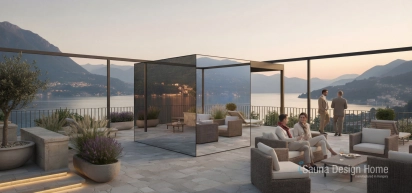 Zrkadlová sklenená sauna Zrkadlová sklenená sauna