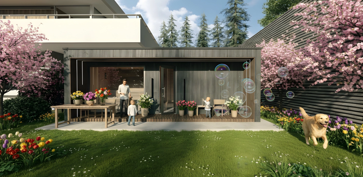 Wellness dom v záhrade