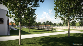 moderný jazdecký areál