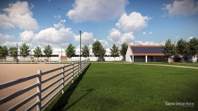 vizualizácia jazdeckého areálu