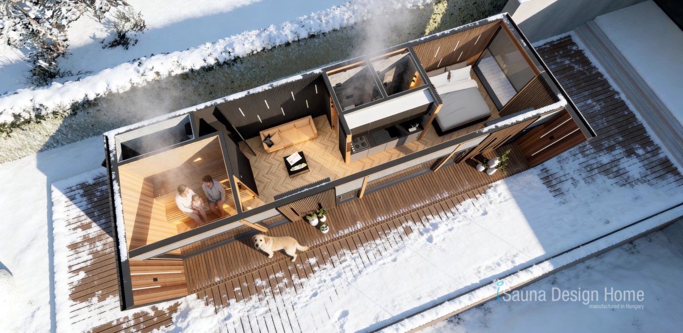 Tiny house, prémiový wellness únik so saunou