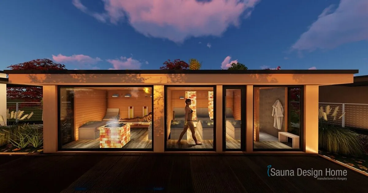 3D vizualizace sauna domu