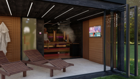 Záhradný wellness sauna dom